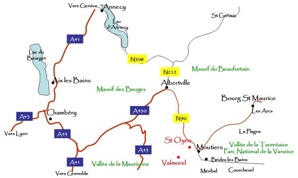 carte de la Savoie